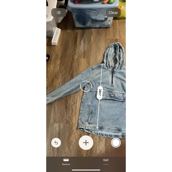 Vintage Guess Denim Quarter zip Pullover Sz Large Light Wash 80s/90s - Picture 13 of 14